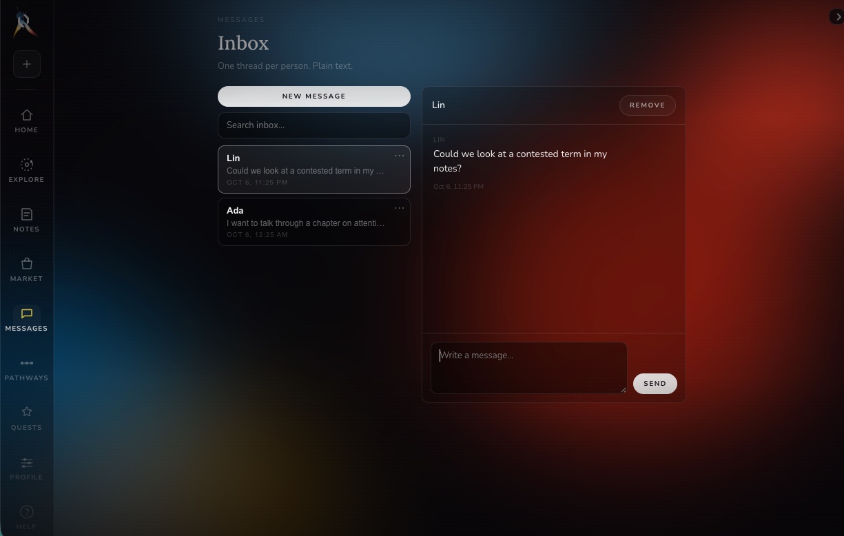 Khora Messages View